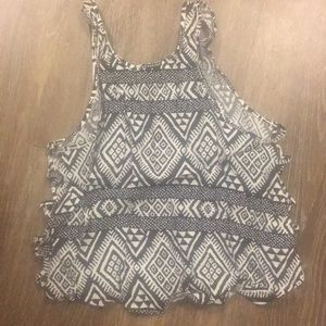 Patterned crop top size small